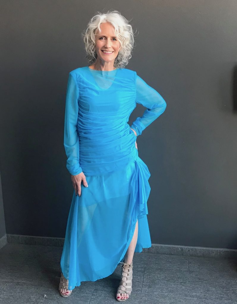 turquoise dress denver designer