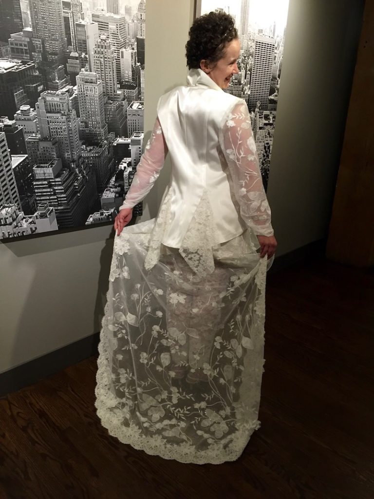 custom made lace ensemble dress preservation