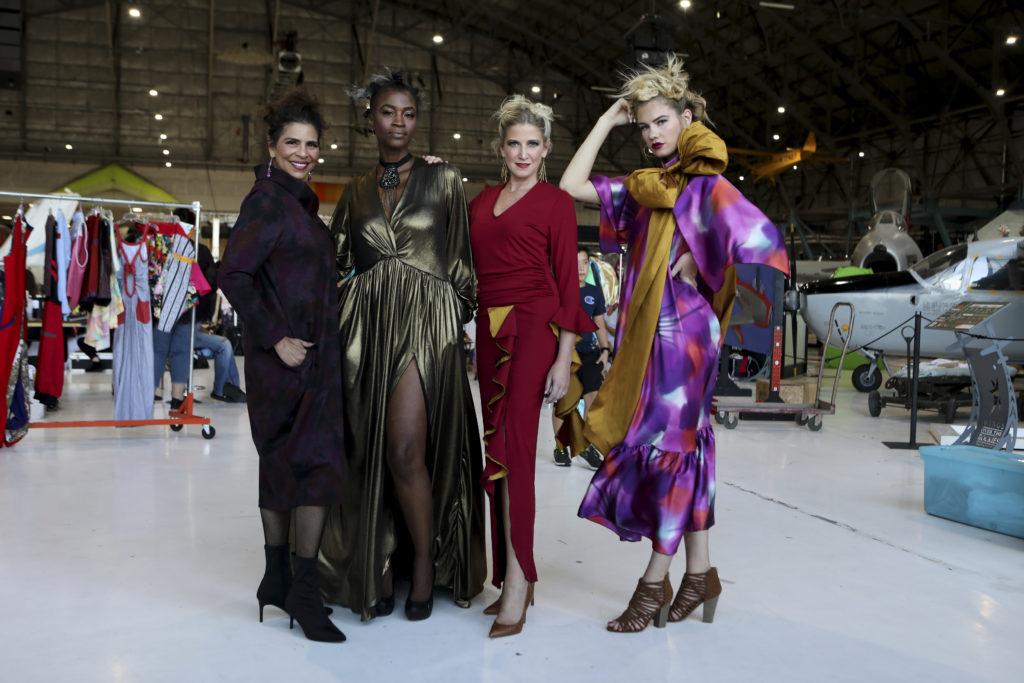 Brooks LTD bespoke, couture designs backstage at Latin Fashion Week Colorado