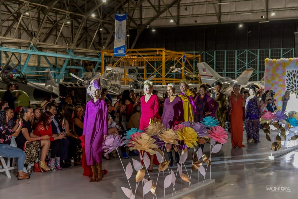 Brooks LTD runway fashion show at Latin Fashion Week Colorado, featuring bespoke, couture designs