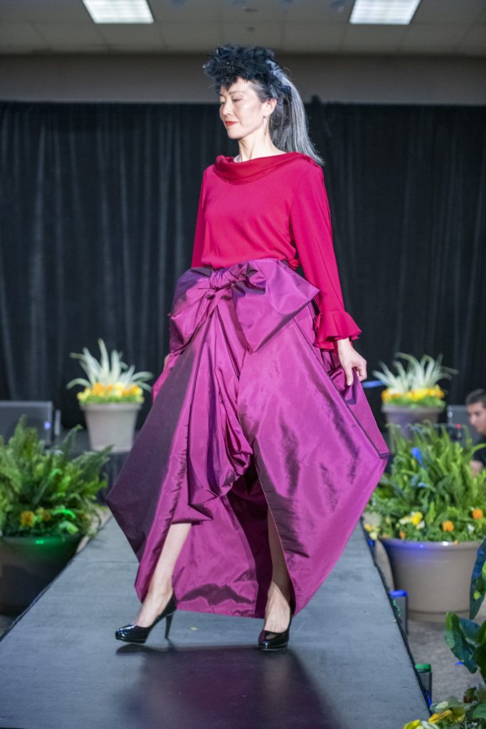 Brooks LTD gala dress custom gown modeled for the Mayor's Diversity and Inclusion Awards