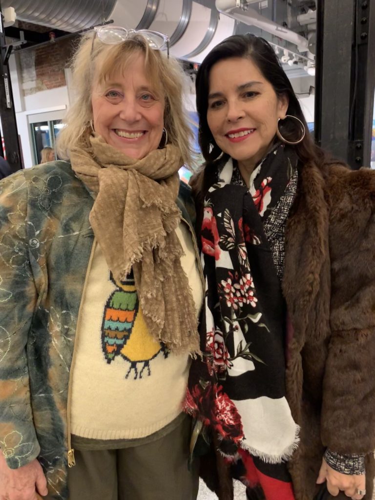 Denver fashion designer Mona Lucero and I, post talk