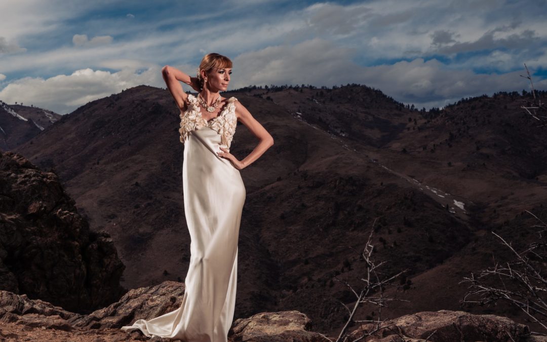 A Custom Wedding Dress Fit For a Mountain Wedding